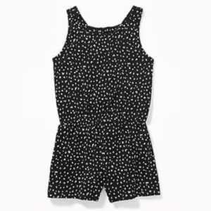 🎉 OLD NAVY Girls Printed Jersey Racerback Romper